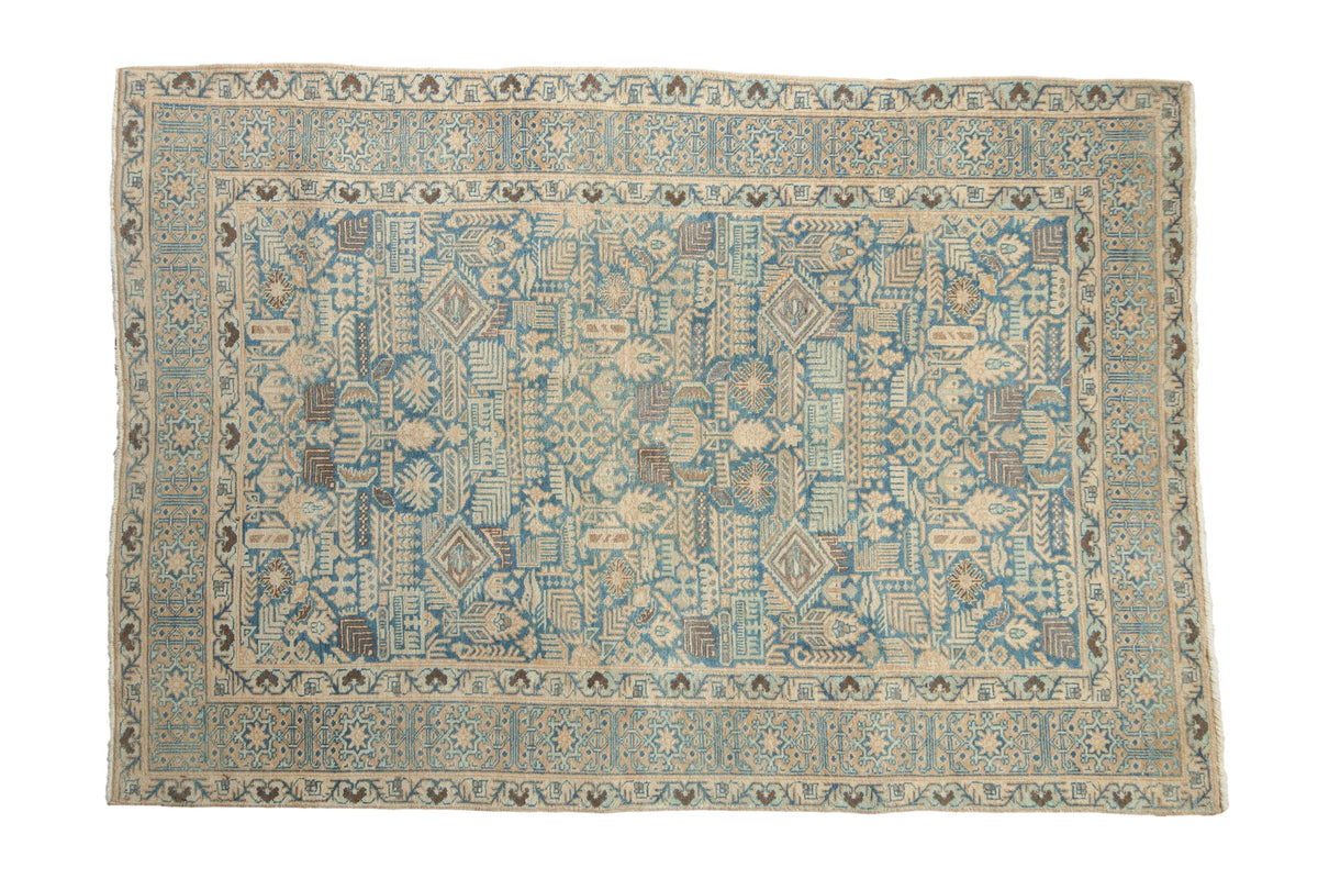 4.5x6.5 Vintage Distressed Tabriz Rug