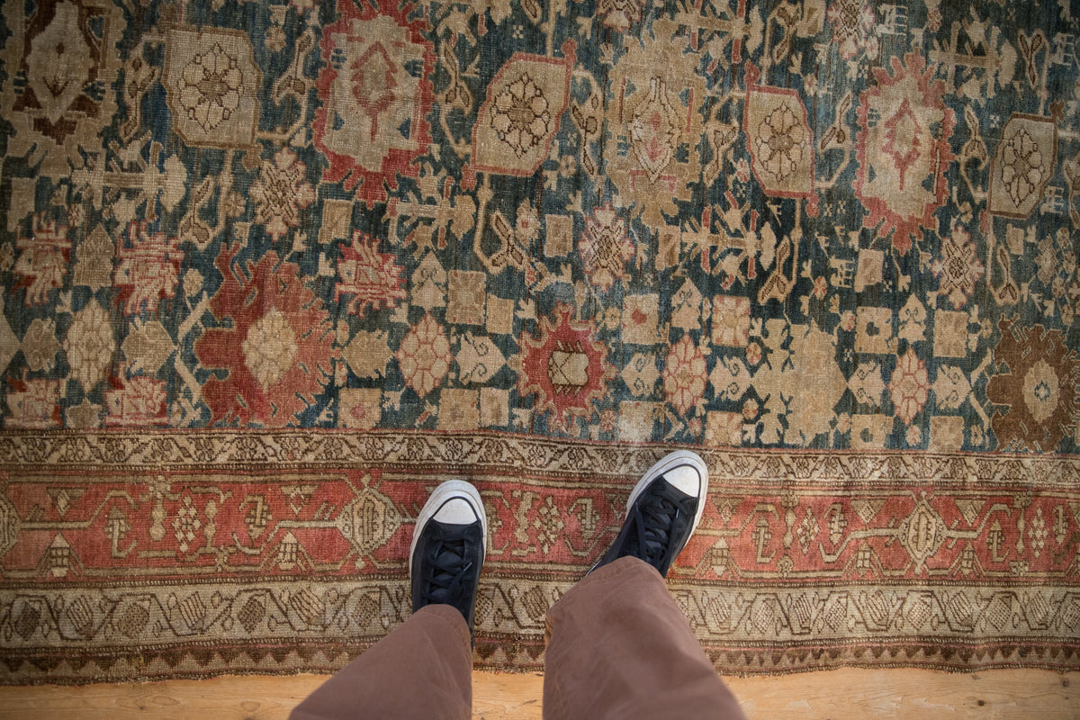5.5x11 Antique Fine Distressed Bijar Rug Runner