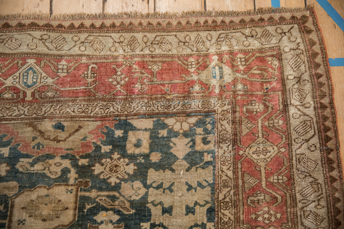 5.5x11 Antique Fine Distressed Bijar Rug Runner