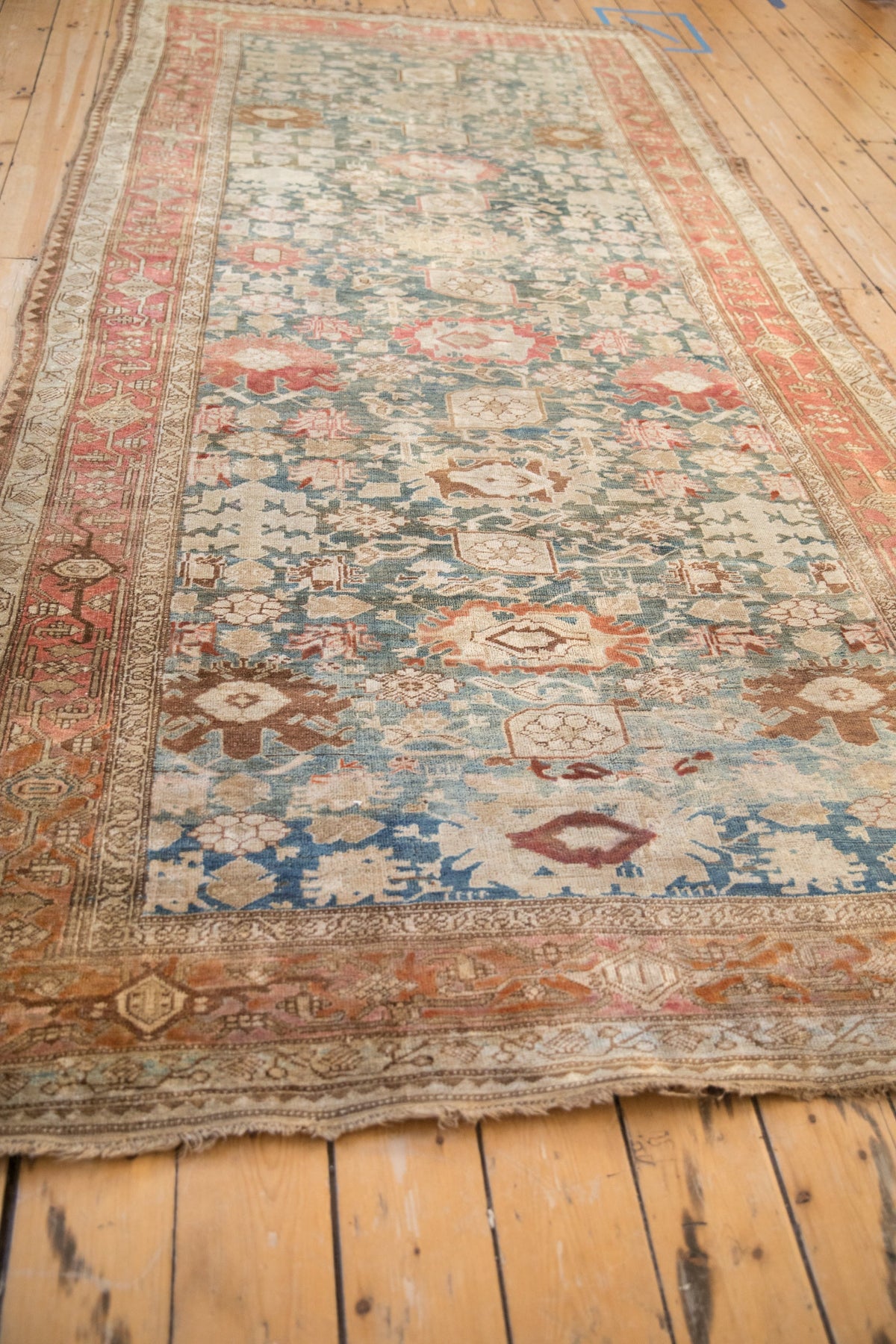 5.5x11 Antique Fine Distressed Bijar Rug Runner