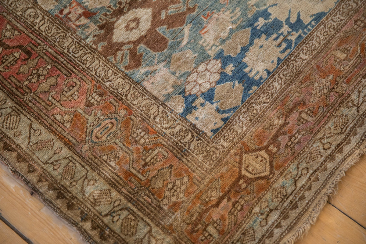 5.5x11 Antique Fine Distressed Bijar Rug Runner
