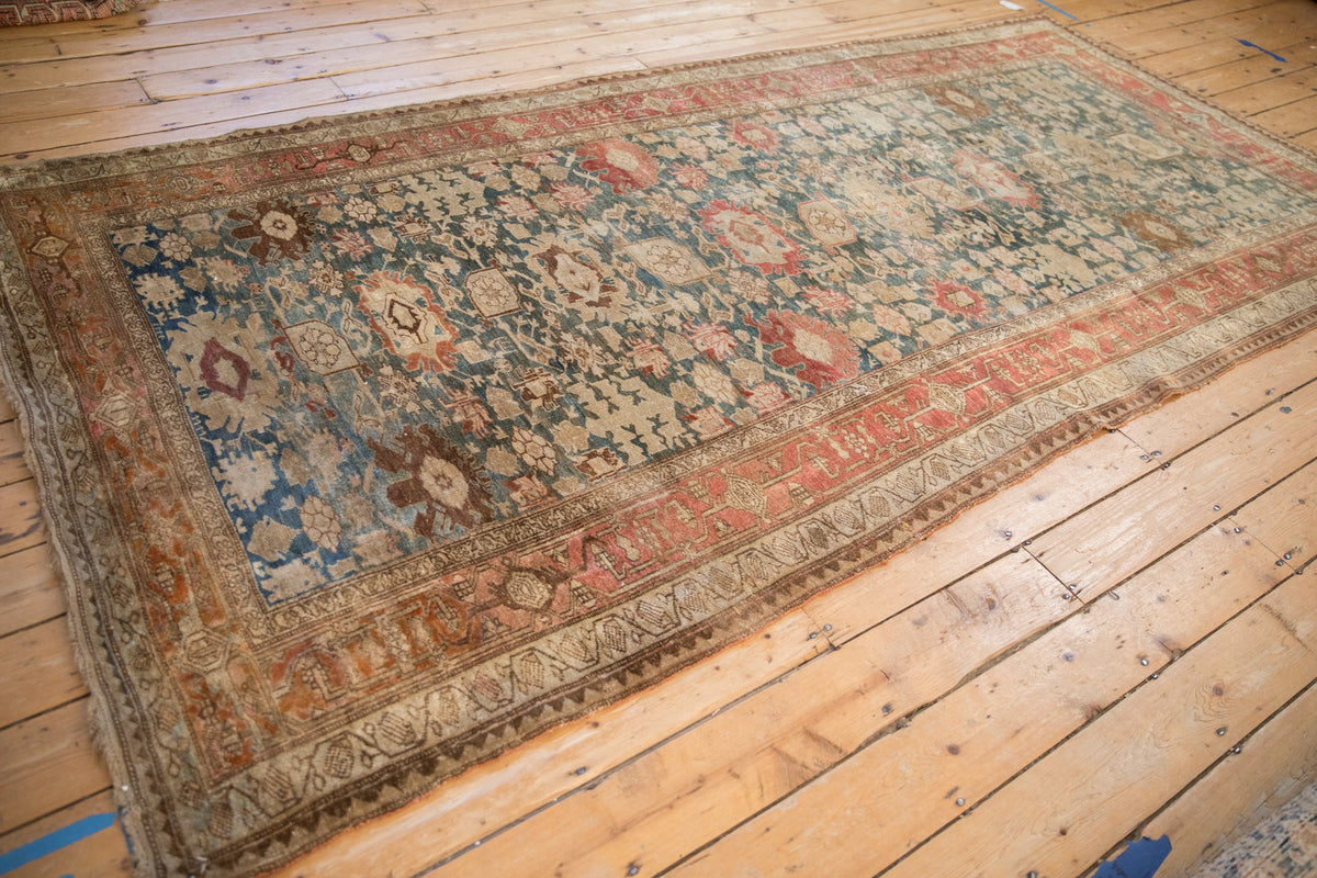 5.5x11 Antique Fine Distressed Bijar Rug Runner