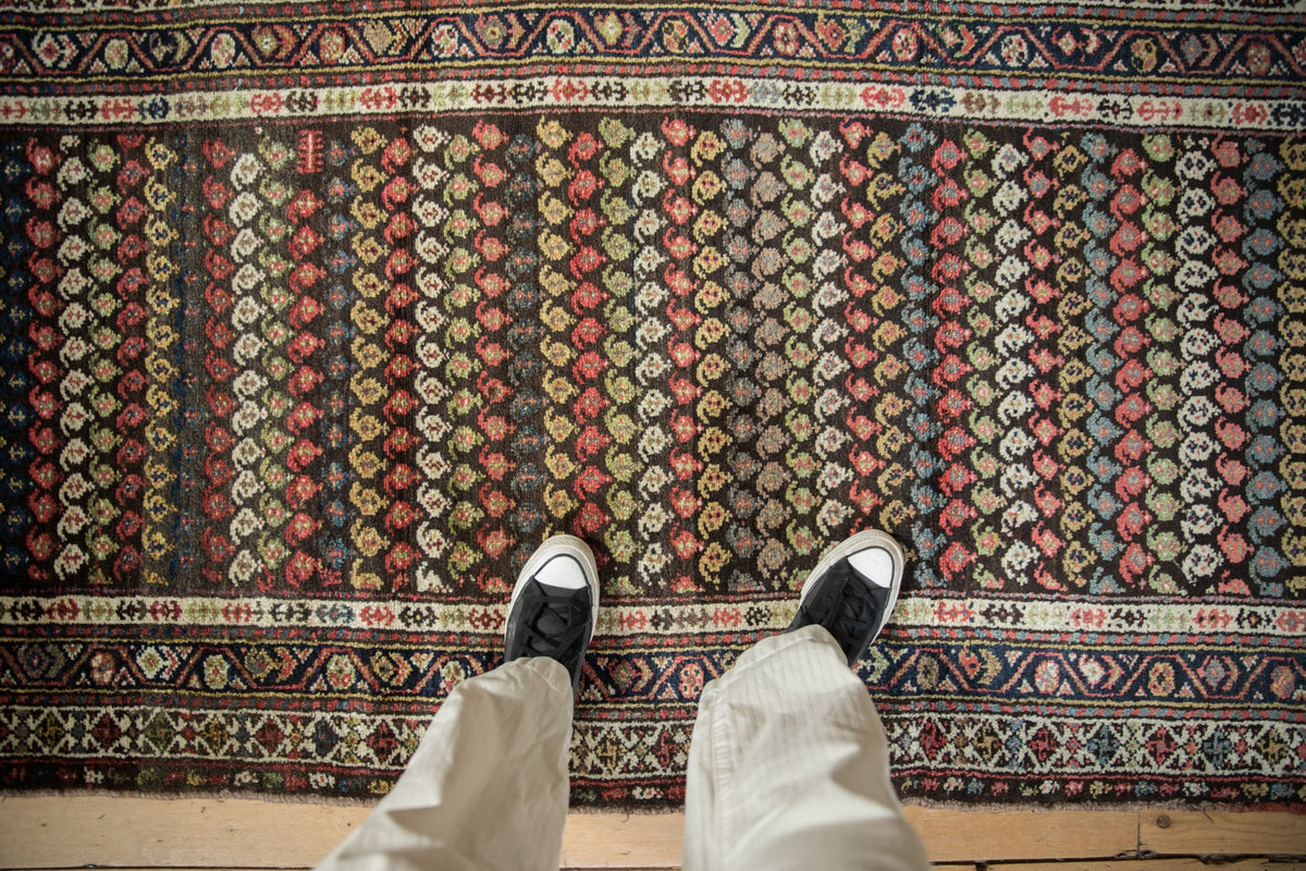 3.5x8.5 Vintage Kurdish Hamadan Rug Runner
