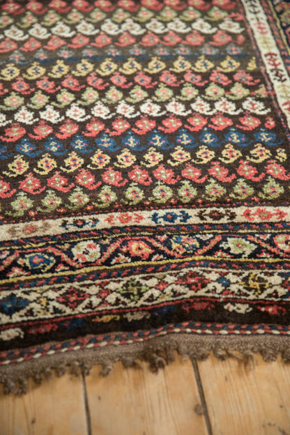 3.5x8.5 Vintage Kurdish Hamadan Rug Runner