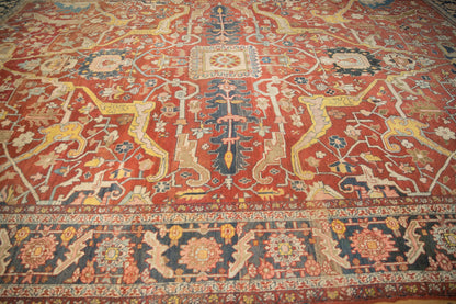11.5x16.5 Antique Heriz Carpet