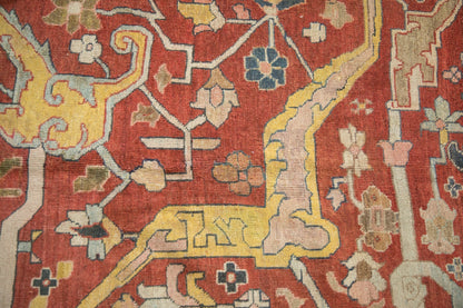 11.5x16.5 Antique Heriz Carpet