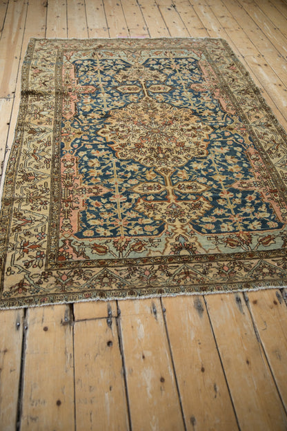 4.5x6 Antique Fine Tea Washed Malayer Rug