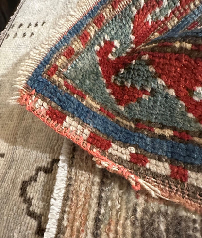3.5x4.5 Antique Kazak Square Rug