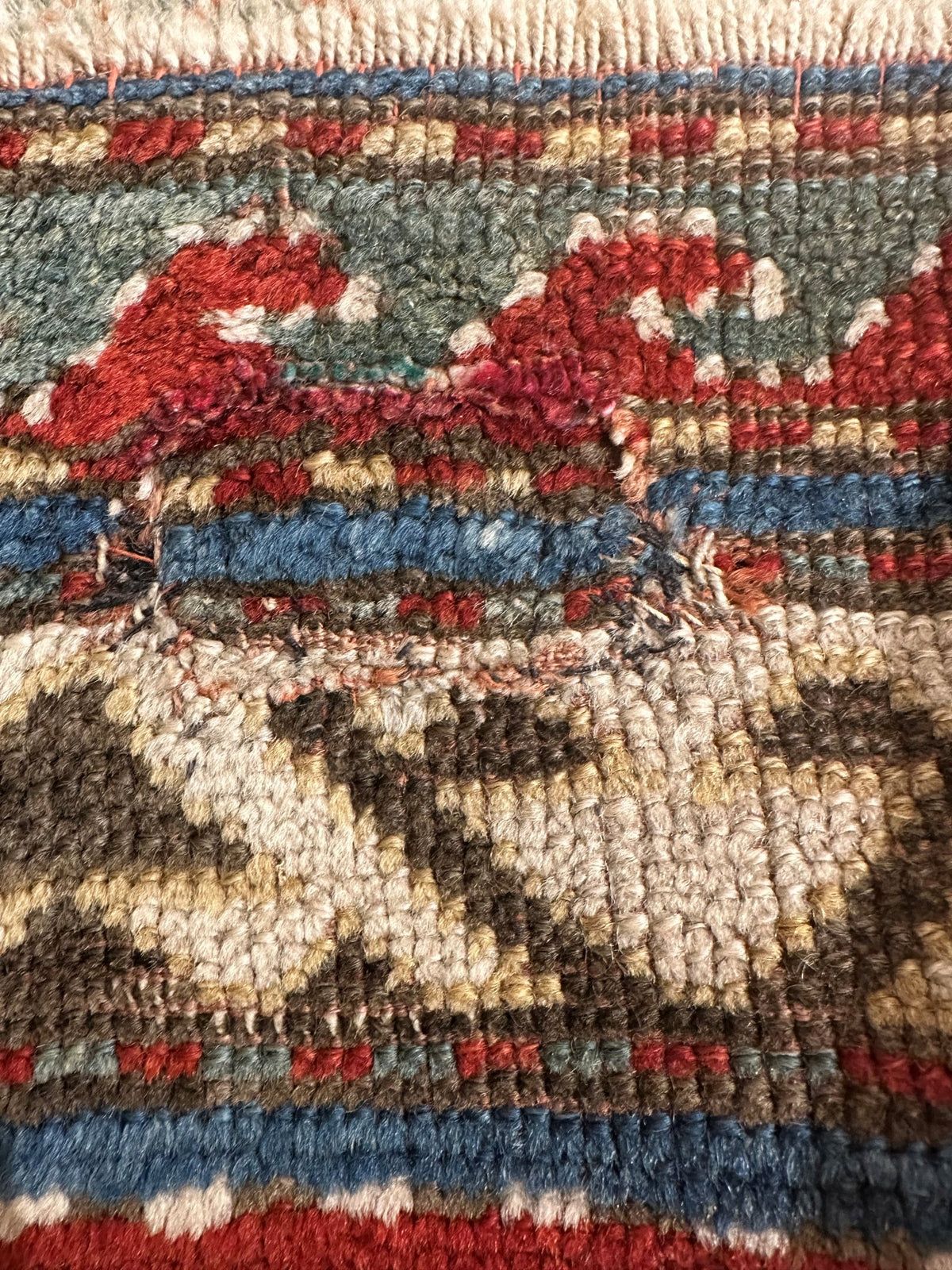 3.5x4.5 Antique Kazak Square Rug