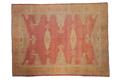 8.5x11.5 Vintage Distressed Oushak Carpet