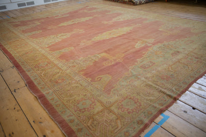 8.5x11.5 Vintage Distressed Oushak Carpet
