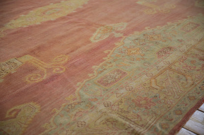 8.5x11.5 Vintage Distressed Oushak Carpet