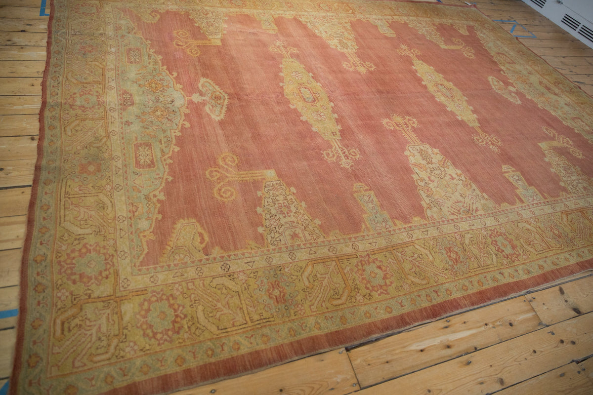 8.5x11.5 Vintage Distressed Oushak Carpet