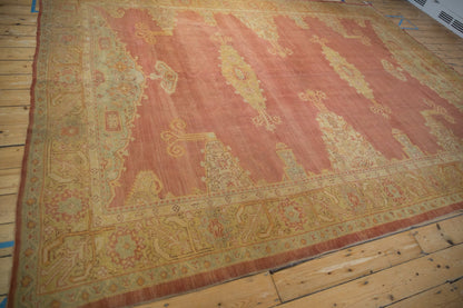8.5x11.5 Vintage Distressed Oushak Carpet