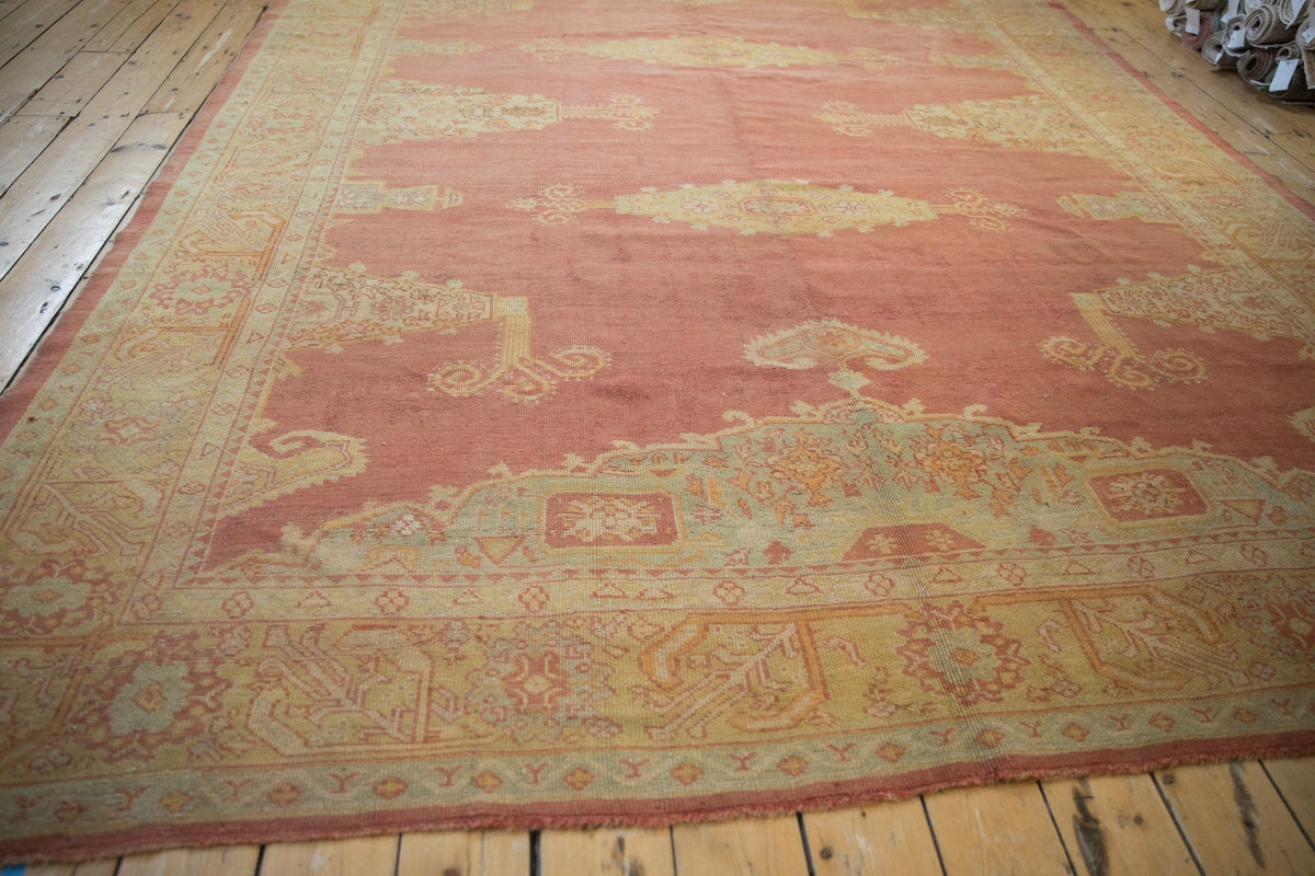 8.5x11.5 Vintage Distressed Oushak Carpet