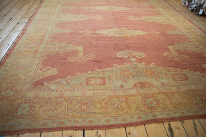 8.5x11.5 Vintage Distressed Oushak Carpet