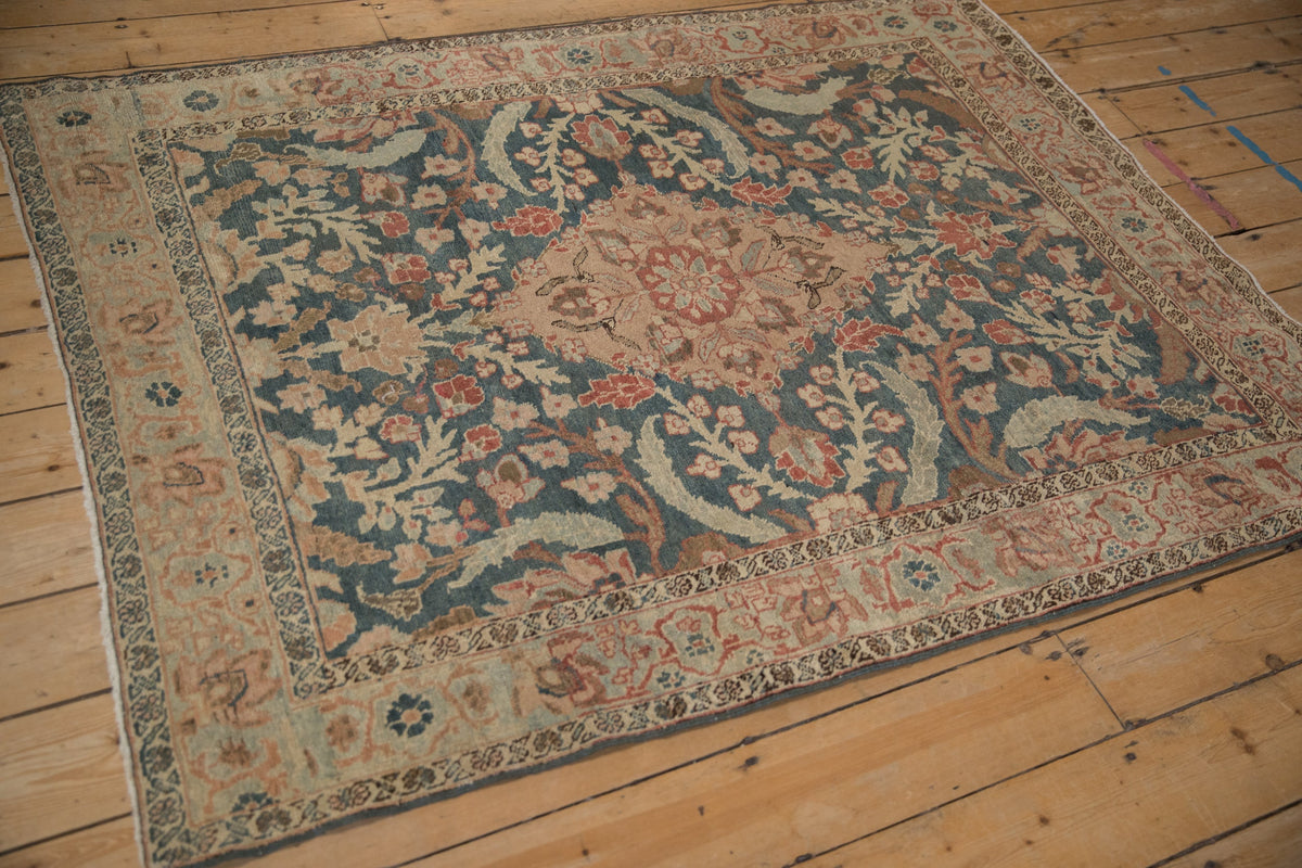 4.5x6 Vintage Distressed Tabriz Rug