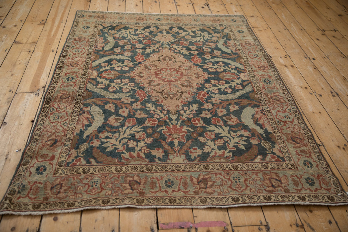 4.5x6 Vintage Distressed Tabriz Rug