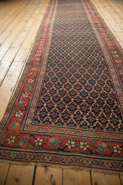3.5x15 Antique Bijar Rug Runner