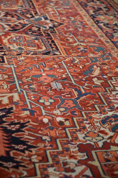 8x11.5 Vintage Heriz Carpet