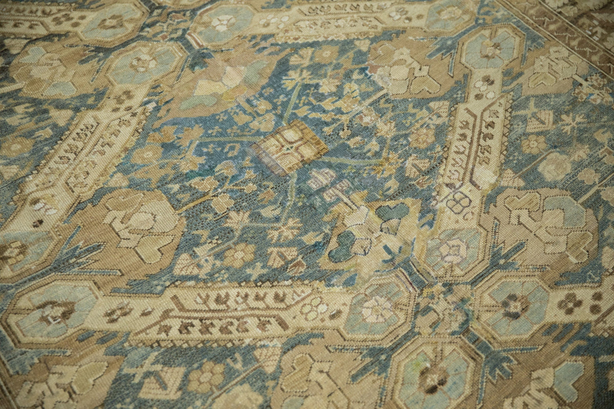 7x13 Vintage Distressed Kurdish Carpet