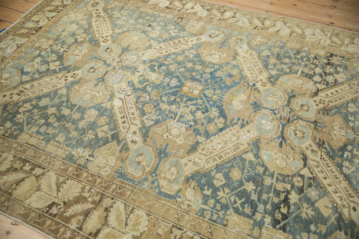 7x13 Vintage Distressed Kurdish Carpet