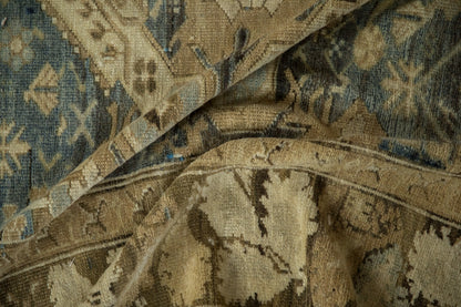 7x13 Vintage Distressed Kurdish Carpet