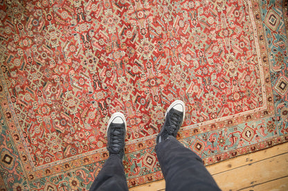4.5x6 Antique Heriz Rug