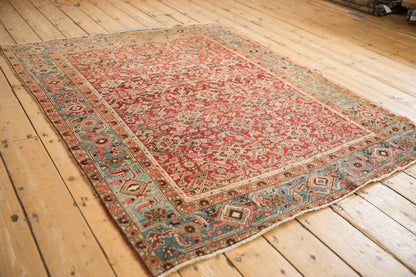 4.5x6 Antique Heriz Rug