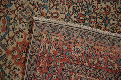 4.5x6 Antique Farahan Sarouk Rug