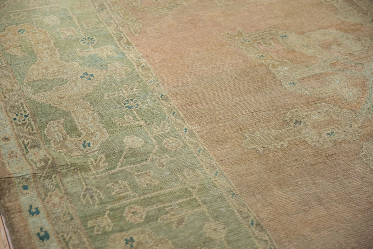 9x11.5 Vintage Distressed Oushak Carpet