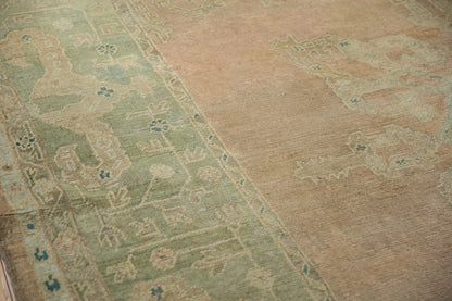 9x11.5 Vintage Distressed Oushak Carpet