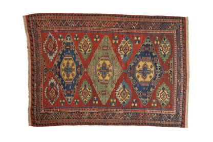 4.5x6.5 Antique Caucasian Soumac Rug