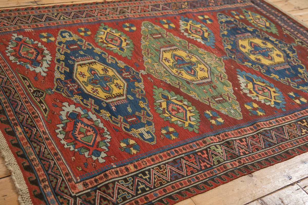 4.5x6.5 Antique Caucasian Soumac Rug