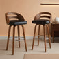 Bar Stools Set Of 2 Black Swivel For Home Bar Counter