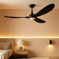 52Inch Matte Black Ceiling Fan Indoor Outdoor Low Noise