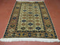 4' X 5' Antique Handmade Caucasian Kazak Shirvan Wool Rug Snow Flakes