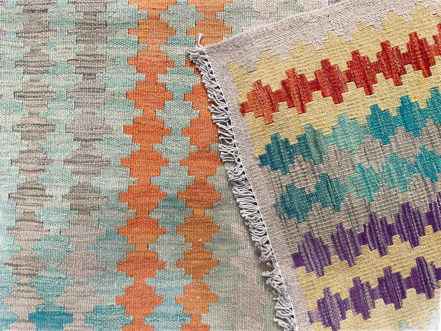 Colorful Kilim Rug 6x8 Multicolor Turkish Kilim Rug 6 x 8 Flat Weave Kilim Playful Anatolian Kilim Wool Kilim New Rug