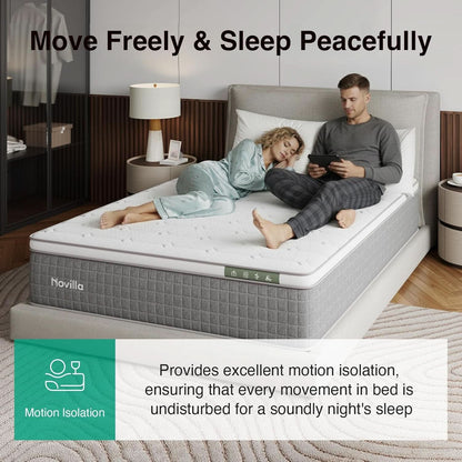 Queen Size Hybrid Mattress Gel Memory Foam Certipur US Certified
