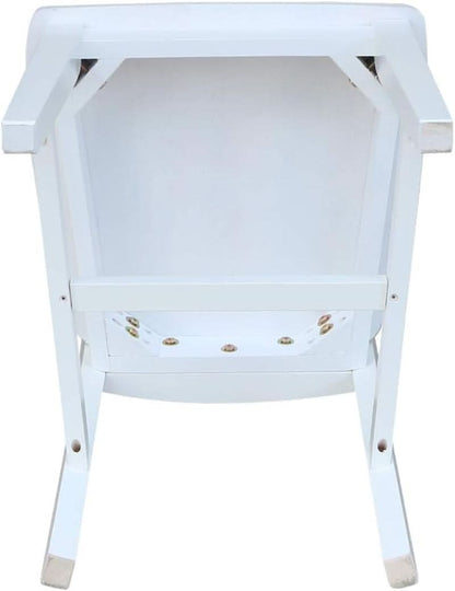 Set of Two White San Remo Splatback Dining Chairs