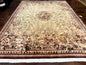 Aubusson Wool Rug 9x11, Wool with Silk Highlights, European Design, Vintage, Handmade, Floral, Fine 210 KPSI