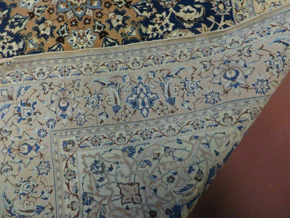 4' X 6' Handmade Ultra Fine India Floral Oriental Wool Silk Rug Hand Knotted