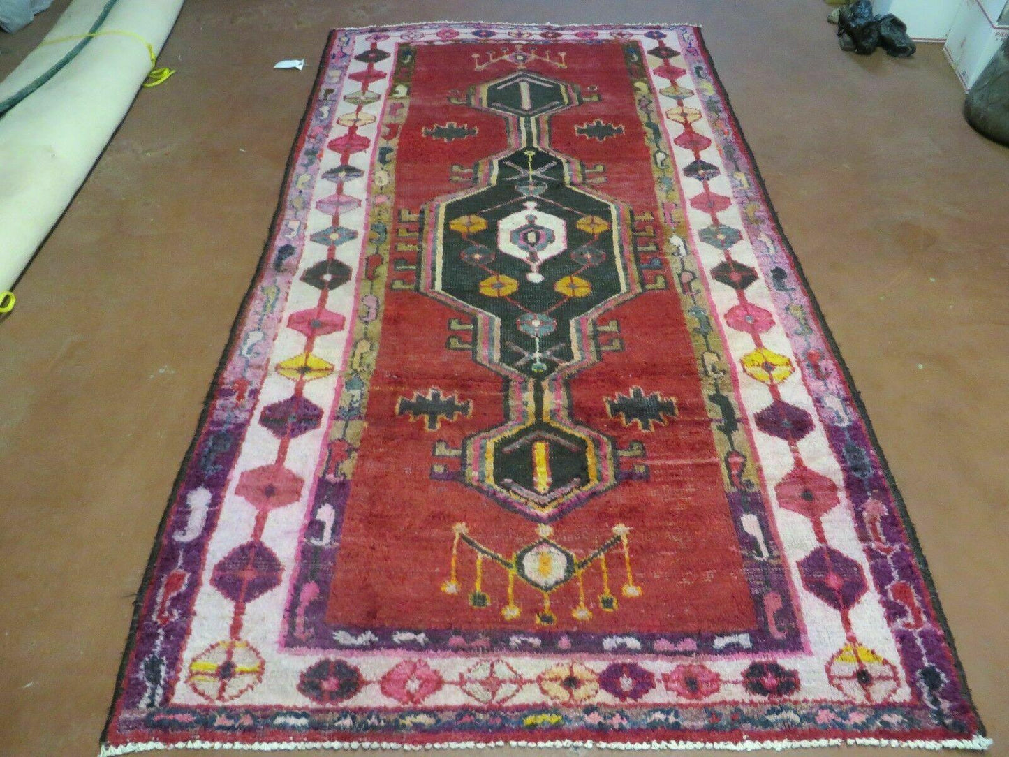 4' X 8' Antique Handmade Turkish Caucasian Kazak Design Wool Rug Veg Dyes Nice