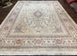 Pak Persian Rug 9x11, Very Fine Hand Knotted Oriental Carpet, Haji Jalili Design, Ivory/Cream, Wool Handmade Room Sized Rug 9 x 11 ft, Nice