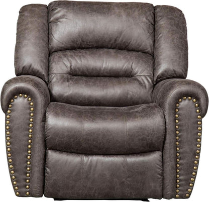 Electric Recliner Chair Smoky Gray With USB Port Theater