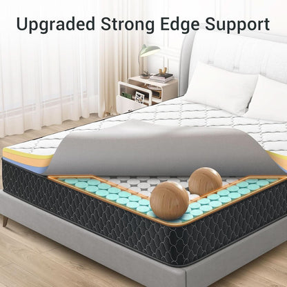TwelveInch Fullsize MemoryFoam Mattress With Springs