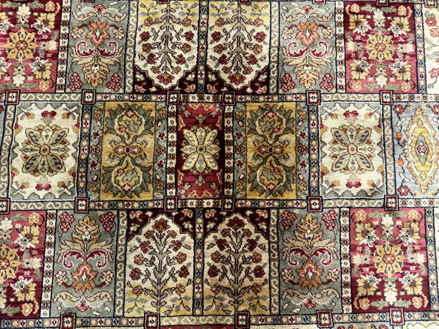 Karastan Bakhtiyari Rug 8.8 x 10, Antique Legends Karastan Wool Carpet #2200-202, Multicolor Panel