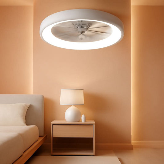 20 Inch Flush Mount Ceiling Fan With Smart Control