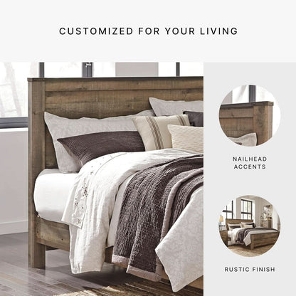 Rustic King Headboard with Charming Plank Details
