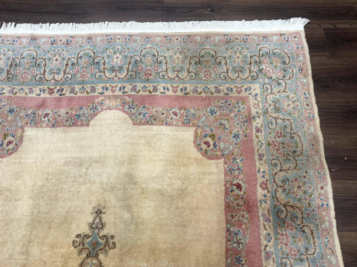 Persian Kerman Rug 6x9, Pastel Colors, Semi Open Field